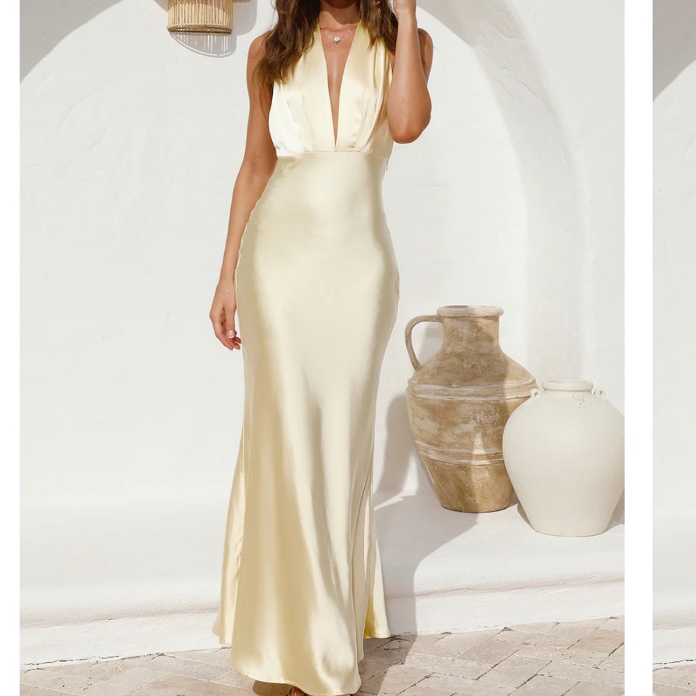 Fortunate One: Enchanted Dreams Maxi Dress- Butter